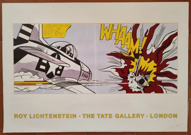 Poster Roy Lichtenstein Whaam! 1991 Tate Gallery Dim. 100x70 cm