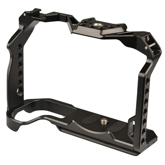 R7 Full Camera Cage para R7 DSLR Cámara Video Zapato Frío 1/4 Trípode V5A6