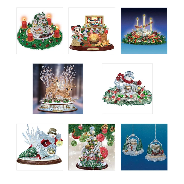 5D DIY Partial Special Shaped Drill Diamond Painting Christmas Cross Stitch Kit
