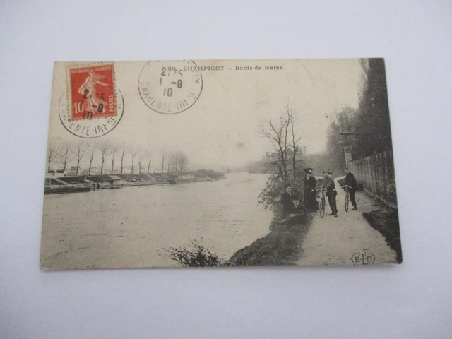 Cpa Val De Marne 94 Champigny Marne Edges