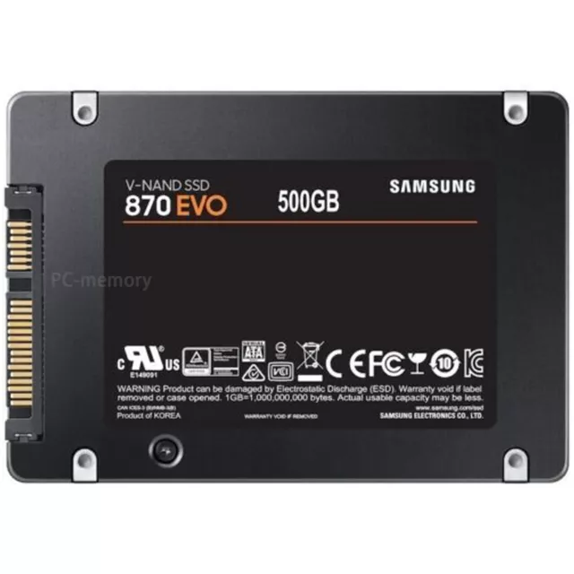 "Unidad interna de estado sólido samsung ssd 870 evo 2,5" sata iii 2/1 tb 250/500 gb" lote 2