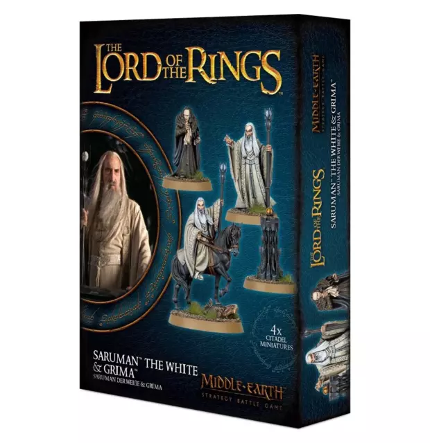 Saruman The White and Grima 30-49 Games Workshop GW Lord of the Rings Hobbit ...