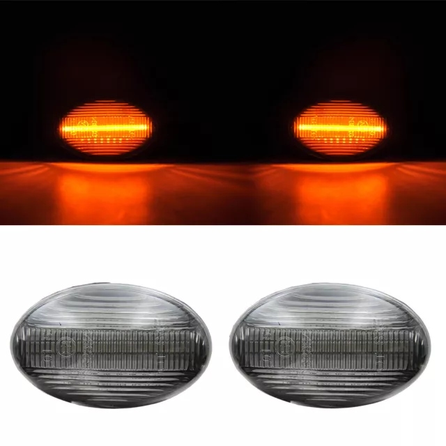 2x LED Clignotant Noir pour Mercedes W168 Citan W415 Vito Viano W639 W447