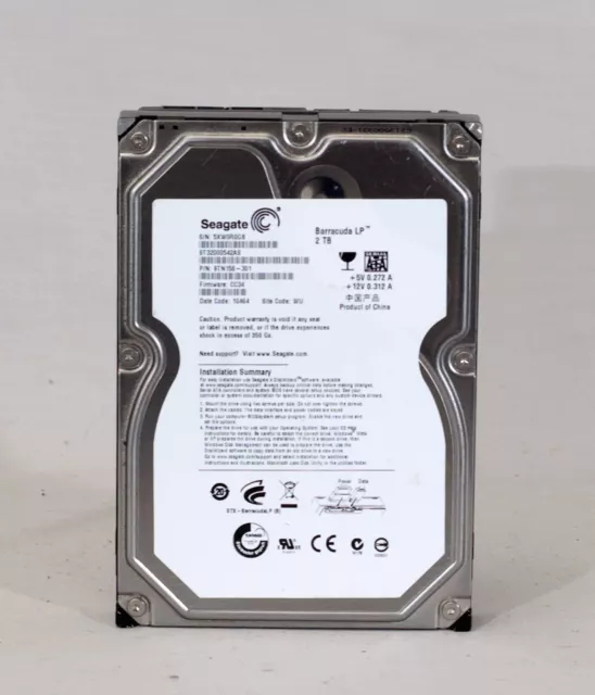 Seagate Barracuda LP  2.0TB  5900rpm  SATA 3 3.5" 32Gb Cache HDD Refurbished