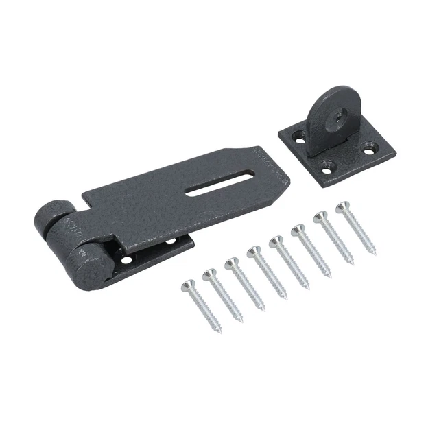 HEAVY DUTY HASP and Staple 3.5” x 1.5” Security Lock for Sheds Doors