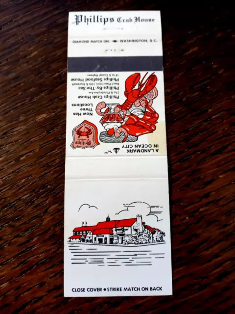 Vintage Matchbook: Phillips Crab House, Ocean City, MD