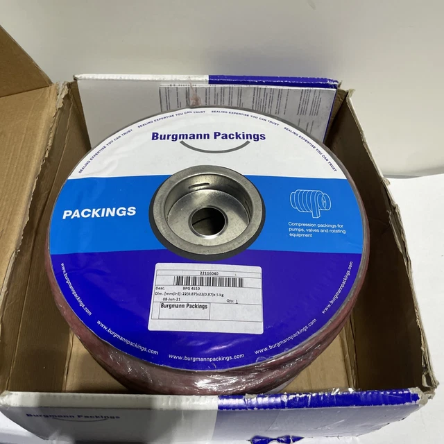 Burgmann Packings BPG 4510 Hamar Braided Packing Type Rameh 22mm x 22mm x 5kg