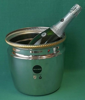 cubo di ghiaccio benna 18 x 15 cm Kosma in Acciaio Inox doppia parete secchiello per il ghiaccio con pinze 