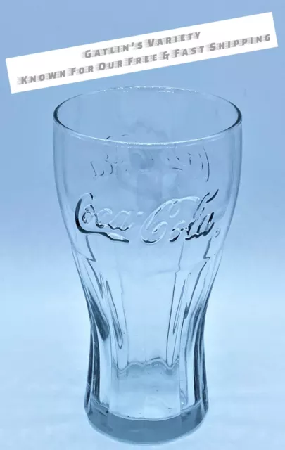 Vintage Coca-Cola Soda Pop Coke Clear Drinking Glass Cup 6"