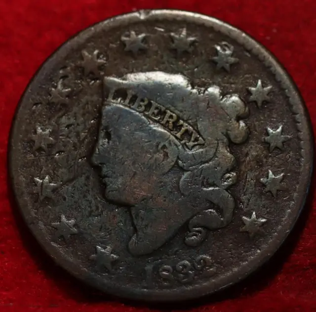 1832 Philadelphia Mint Copper Coronet Head Large Cent