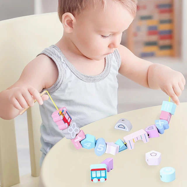 Little Train Beaded Children's Toy Building Wear Beads Children's Toy Puzzle
