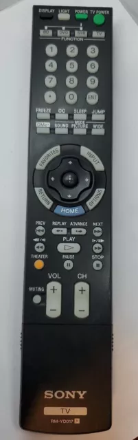 Original SONY RM-YD017 TV Remote Control