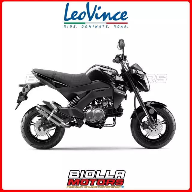 3394 Échappement Complet Leovince Kawasaki Z 125 Pro Mini Naked 2019 - Gp Corsa