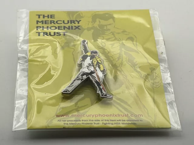 Freddie Mercury Phoenix Trust Official Pin Badge New Mint Queen