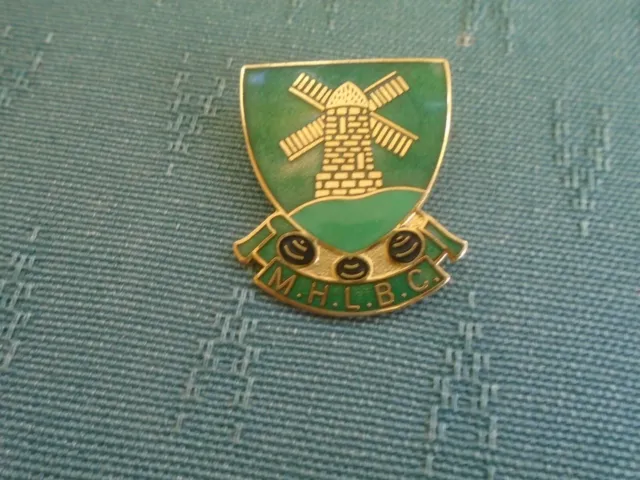 Mill Hill Ladies Bowling Club Middlesex - Enamel Bowls Pin Badge