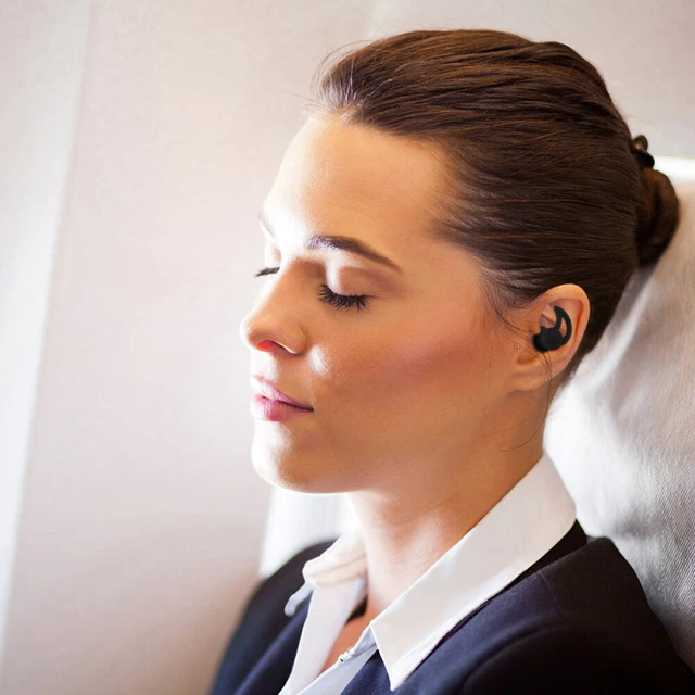 1 Pair Soft Noise Reduction 2-layer Sound-proof Earplugs for Travel
