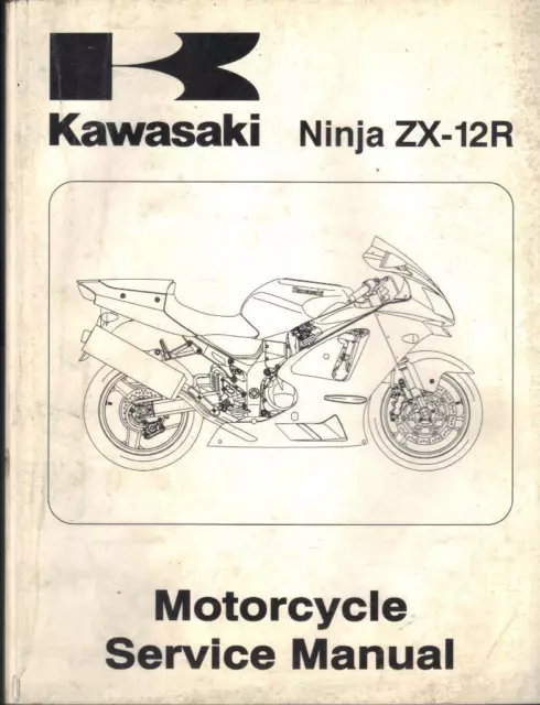 Kawasaki Zx-12R,Ninja Zx12R B1,2002 Original Factory Workshop Manual