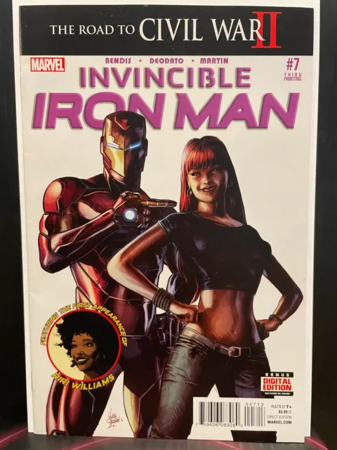 Invincible Iron Man #7 3rd Print MARVEL 2015  1st Riri Williams NM- or better