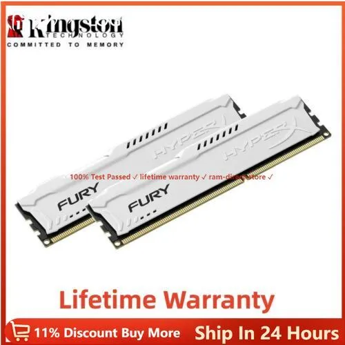 KINGSTON HYPERX FURY DDR3 8GB 16GB 32GB 1600 PC3-12800 Desktop RAM ...