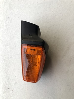Lungo Albero CatEye Indicatore Cateye Cromo Arancione per Harley-Davidson Con 