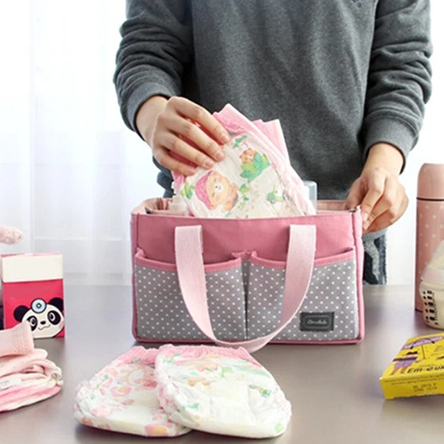 Baby Diaper Caddy Holder Bag Large Capacity Maternity Nursery Organizer Storage 2