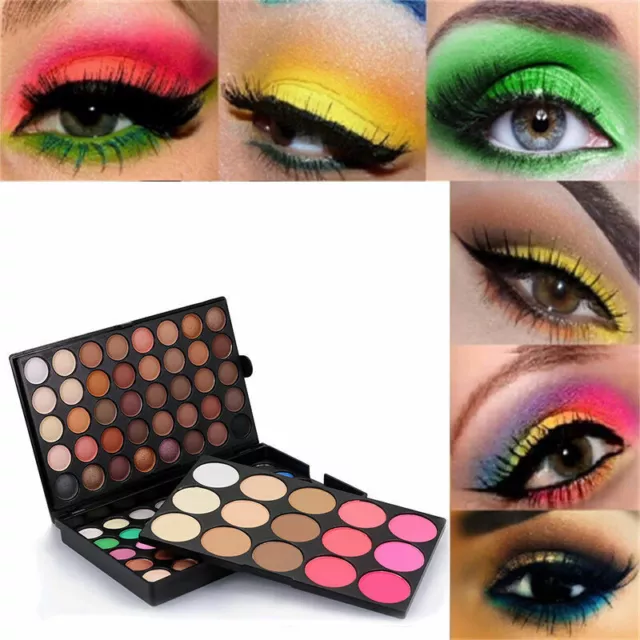 120 couleurs fard paupières Shimmer Matte Eye Shadow Palette Set maquillage cos(