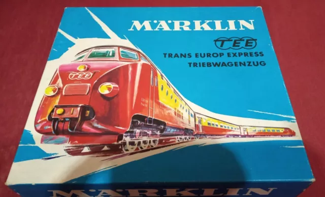 MÄRKLIN Leerkarton Nr. 3071 - für 3-tlg. TEE-Triebzug RAm der SBB