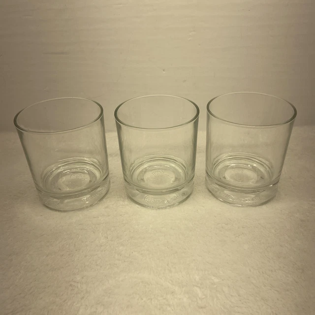 CROWN ROYAL 3D Crown Pillow Rocks Whiskey Low Ball Glasses Made In