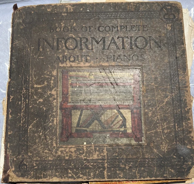 1911-13 Advertising Books of Complete Information About Piano Frank Wing Antique
