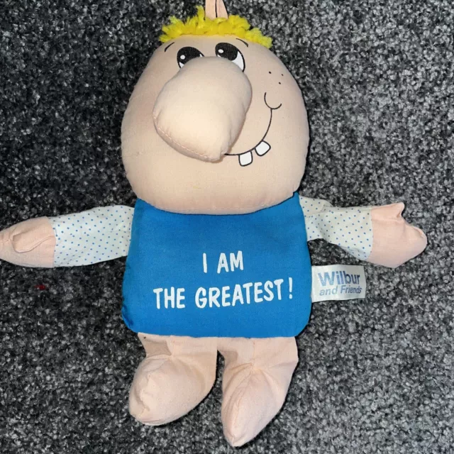 Wilbur & Friends Russ Berrie 80s Vintage Soft Toy "I AM THE GREATEST “ VVGC