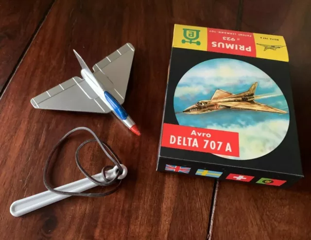 Lehmann Flugzeug Flieger Avro Delta 707 A 923 Original von 1960 im OK Mint Box