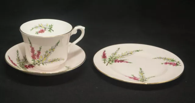 Vintage Foley England Bone China Tea Trio Circa 1948-1963