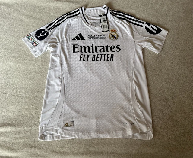 Maillot Real Madrid 2024-2025 Vinicius Jr Supercup – Le Maillot Domicile De Vinicius, Flambant Neuf Avec étiquettes !
