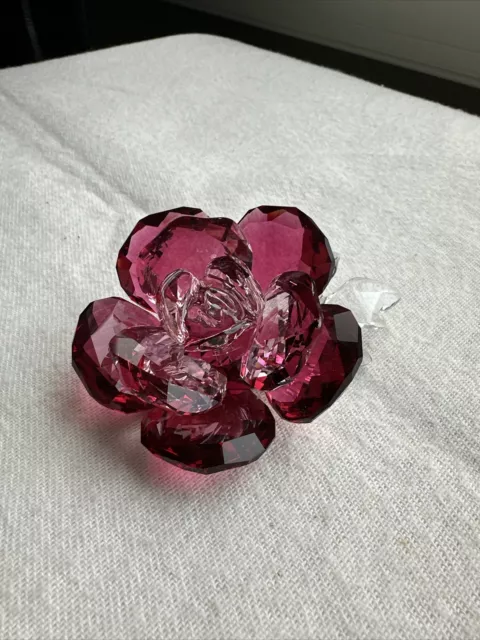 Swarovski Crystal Red Peony Figurine 5493711