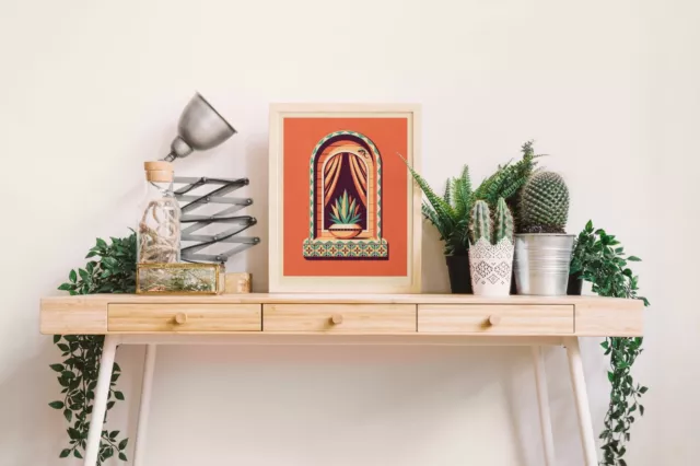 DKNG Jalisco (11"x14" Southwestern/Mexico Cactus Silkscreen Print/Poster) 2