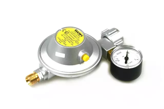 GOK Niederdruckregler 30mbar 1,2kg/h - KLF inkl. Manometer