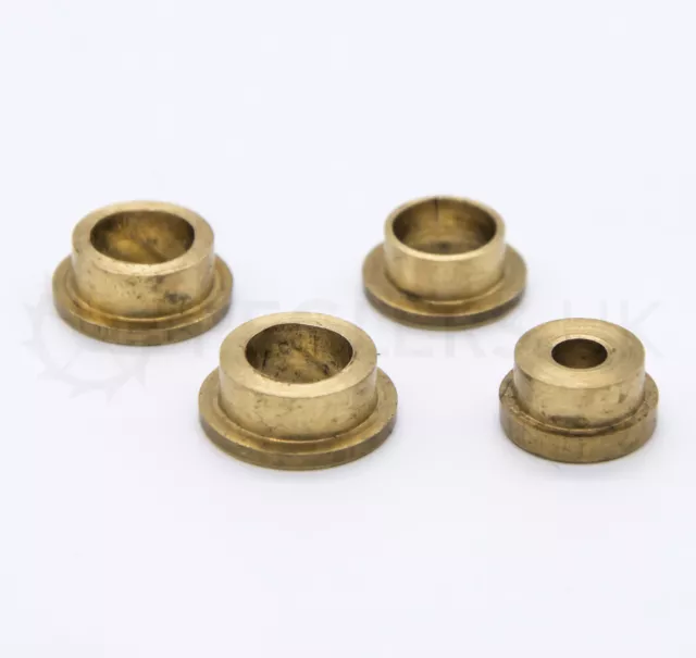 4x Assorted Pivot Brass Bushes Grandfather Longcase Clocks Bushing - Set of Four