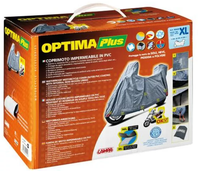 Coprimoto Lampa Optima Plus Taglia Xl Esterno Pvc E Interno Tessuto Per Moto