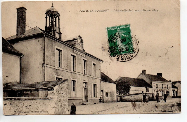 ARCIS LE PONSART - Marne - CPA 51 - la Mairie école