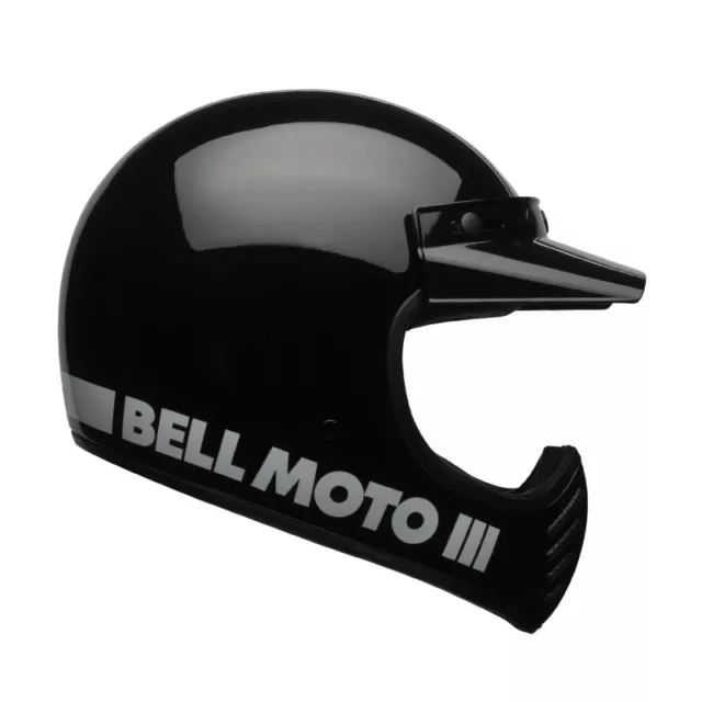 Casco Integrale Bell Moto-3 Cafe Racer Mono Classic Gloss Black - Nero Lucido