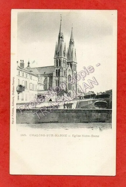 cpa 51 CHALONS-sur-MARNE - Church of Notre-Dame