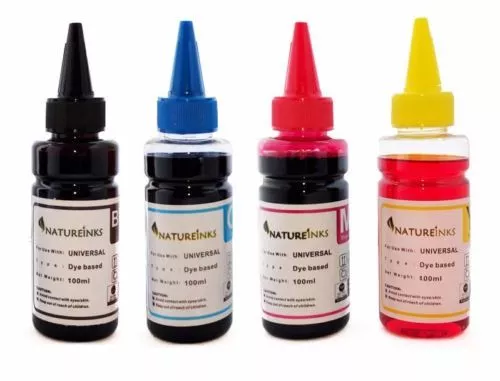 Kit de 4 bouteilles de colorant encre de recharge en vrac pour remplacer la cartouche HP301 HP363 XL ou CISS