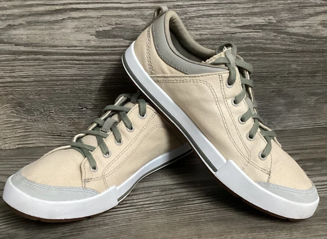 Women Merrell US 7.5 Canvas Whitecap Grey Cushioned Casual Outdoor Walking Shoes