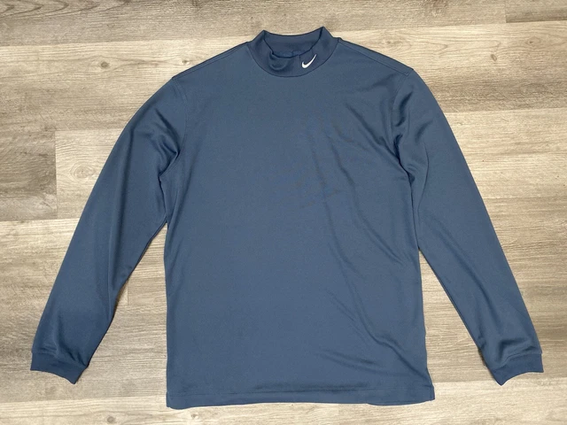 Nike - Dri Fit - Athletic - Mens - Long Sleeve - Turtleneck - Golf - Size Med.