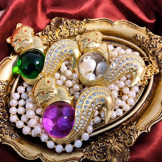 Spilla Coda Capelli Metallo Cavallo Graziosa Spilla Animale Cristallo Strass Tra - Foto 7