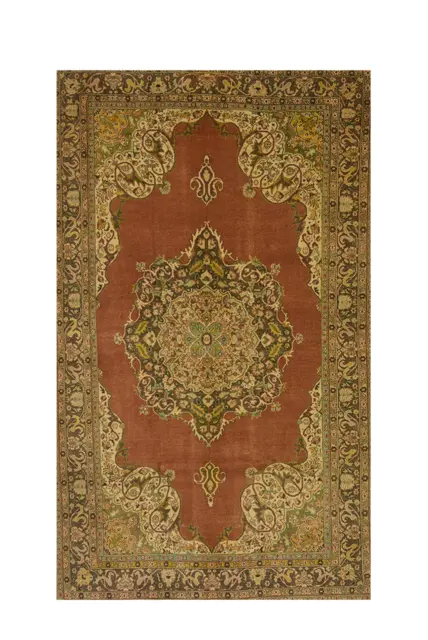 Peach Orange 4x7 Sivas Turkish Antique Area Rug