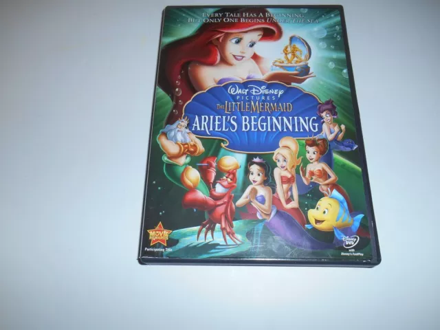 Walt Disney The Little Mermaid ARIELS BEGINNING DVD 2008 Release Movie Vault OOP