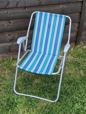 Color : Gray, Size : 74cm Sedia da Spiaggia in Legno Massello A Casa Folding chair Sedia Pieghevole per Pausa Pranzo da Balcone All'aperto Poltrona da Casa Reclinabile con Braccioli 