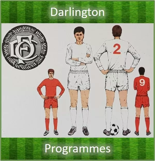 Programme Darlington Football Feethams Home Programmes 1980/81 - Various Teams