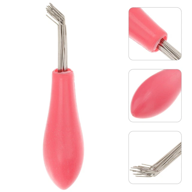 Haarbürstenreiniger Aus Kunststoff – Praktisches Reinigungswerkzeug Für Kämme & Bürsten, Ergonomischer Griff, 8,1 X 3,8 Cm